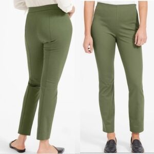 Everlane The Work Side Zip stretch cropped Pants Sage green